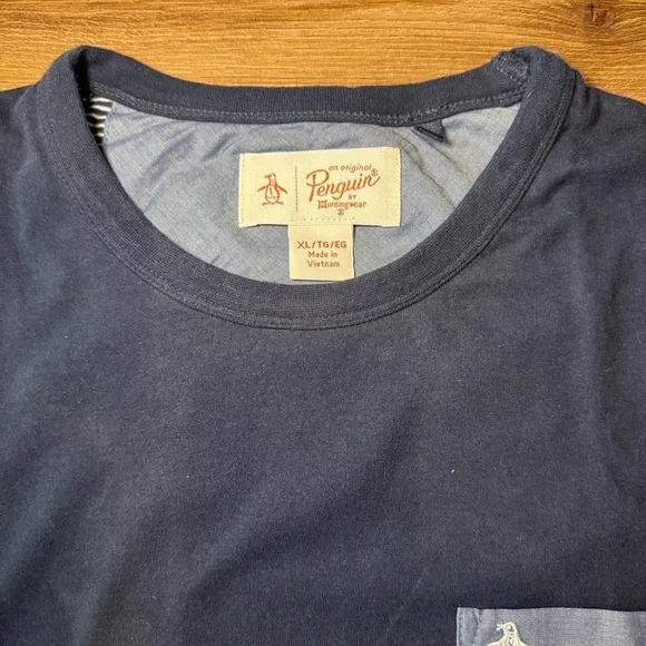 Original Penguin End On End Men's Color Block/Striped Tee. Size XL - Picture 4 of 6